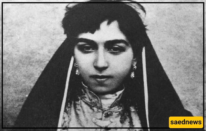The Romantic Pose of a Harem Woman of Naser al-Din Shah, Who Was Passionate About Photography / This Girl Must Have Been a God of Photography!
