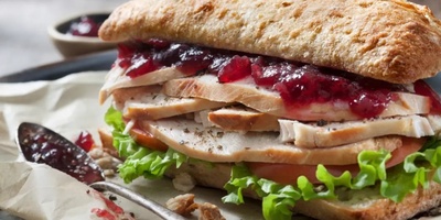Pomegranate Chicken Sandwich with Walnut and Pomegranate Paste