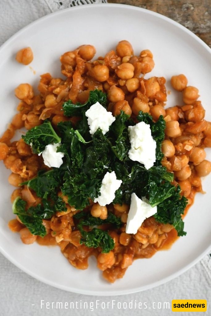 chickpeas and spinach