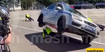 The Horrifying Moment a Car Fell on a Police Officer During a Live Stunt Show! / Video