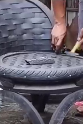 Creativity Time: Make a Yard Chair from a Motorcycle Tire – Easily Build a Comfortable Seat for Your Yard + Video
