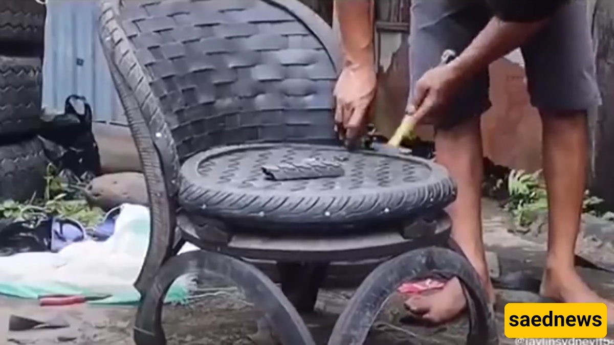 Creativity Time: Make a Yard Chair from a Motorcycle Tire – Easily Build a Comfortable Seat for Your Yard + Video