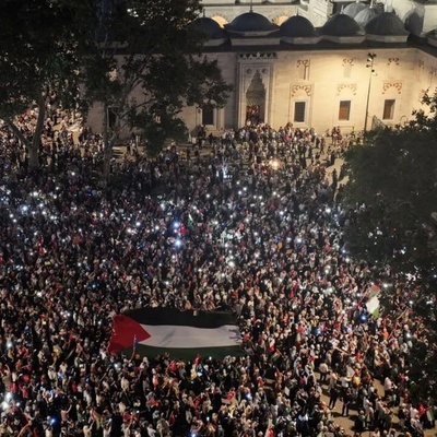 Massive Pro-Gaza Protests Held in Istanbul