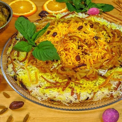 How to Make Reshteh Polo with Qeema-Aloo Stew