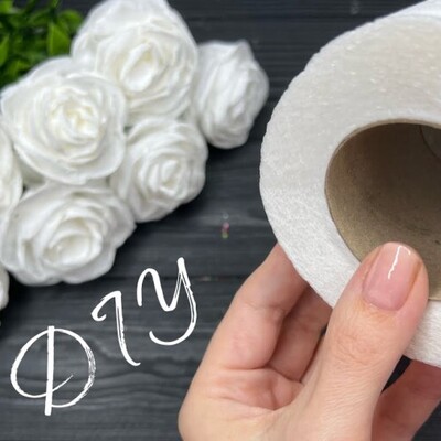 Make a Beautiful Rose Bouquet at Home in 2 Minutes with Tissue Paper + Video