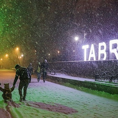 Tabriz Under a Blanket of Snow