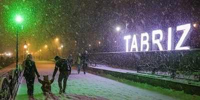 Tabriz Under a Blanket of Snow