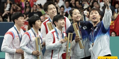 A Heartwarming Moment: The Impactful Podium Selfie of North and South Korean Athletes at the Olympics