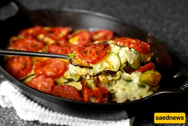 Zucchini, Tomato & Rice Gratin recipe
