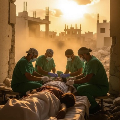 The Doctors Choosing Patients Over Their Own Lives in Gaza’s Ruins (“We Will Not Leave”)