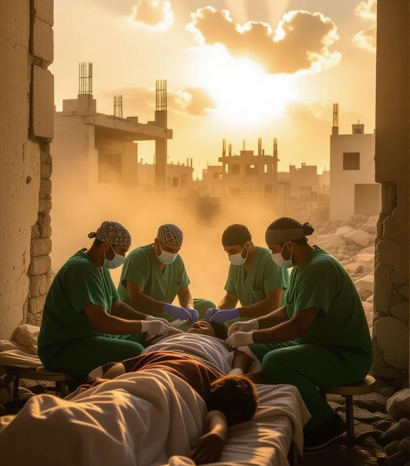 The Doctors Choosing Patients Over Their Own Lives in Gaza’s Ruins (“We Will Not Leave”)