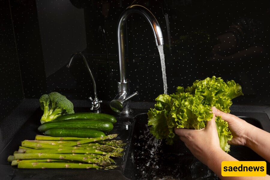 Washing Leafy Vegetables