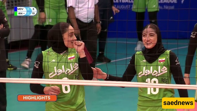 Iran Dominates Maldives with Straight Sets Victory in CAVA Women’s Volleyball Nations League