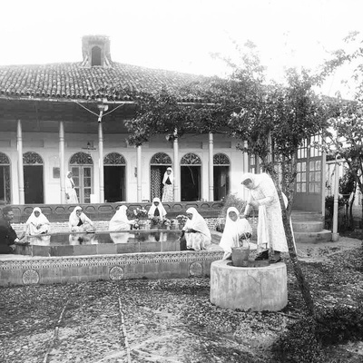 Restoration and Reconstruction of a Historical Photo of Esmat-od-Doleh House, Daughter of Naser al-Din Shah, Using Artificial Intelligence + Images
