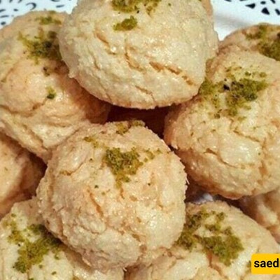 Elegant and Delicious Eid Sweets / How to Make Coconut Cookies in a Bakery Style without Heating, with a Soft and Chewy Texture