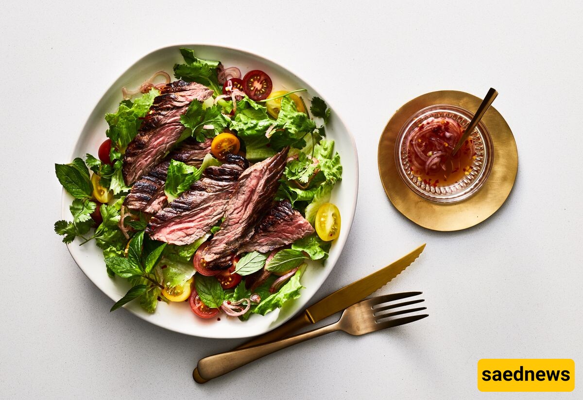 peppery steak salad