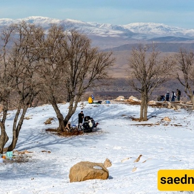 Winter Recreation at Mount Hashtad Pahlu in Iran