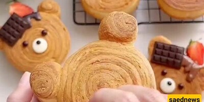 How to Make Delicious New York Croissants or New York Rolls with a Bear Design.