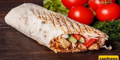 How to Make the Most Delicious Middle Eastern Street Food: Chicken Shawarma with Lavash Bread, Lebanese Restaurant Style, with Special Sauce