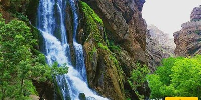 The breathtaking nature of Nojian Waterfall in Lorestan immerses you in beauty + Video