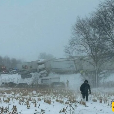 More than 100 Vehicles Pile Up in US After Snowstorm (+VIDEO)