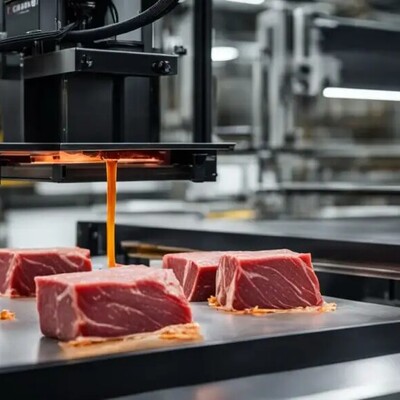 Amazing Innovation in the Food Industry: Producing Artificial Meat with a 3D Printer!