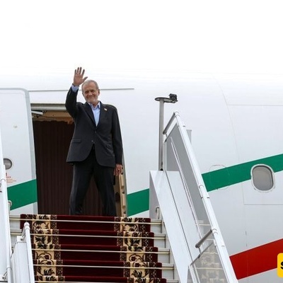 President Pezeshkian Leaves Minsk for Tehran
