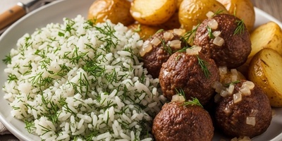 (Video) How to Make Elegant Dill Rice with Potatoes and Meatballs