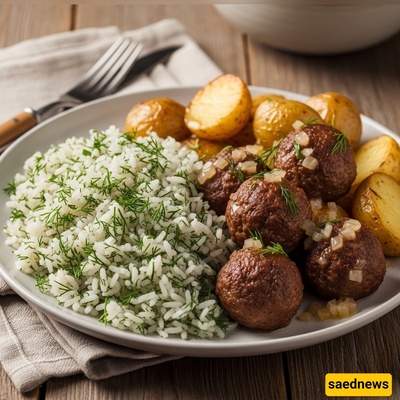 (Video) How to Make Elegant Dill Rice with Potatoes and Meatballs