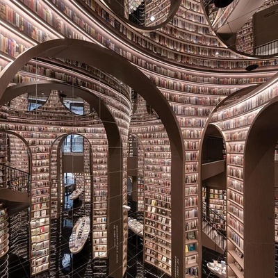 A Short but Dreamlike Journey to One of the World’s Most Beautiful Libraries in China, with Stunning and Surreal Architecture — It Feels Like You Are Truly Dreaming