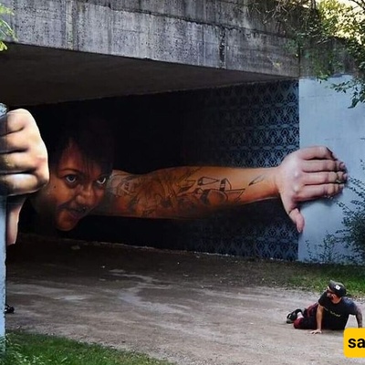 Impressive creativity: A versatile artist brings streets to life with stunning 3D, lifelike paintings + photos