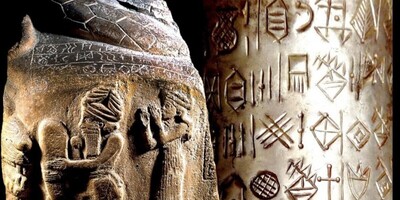 Unveiling of a Gold-Gilded Statue Related to One of the Gods of Ancient Elam with Wings on the Arms, Not on the Shoulders