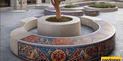 Fusion of Contemporary Architecture and Iranian Art: Circular Bench Inspired by Carpet Patterns / Truly, Art Belongs to Iranians (+Photo)