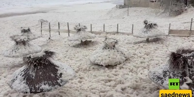 Terrifying Disaster Brought by Nature Upon Argentina / Apocalyptic Scenes of Foam Flooding the Coast