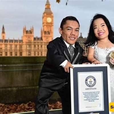 Lavish Wedding of the World’s Shortest Bride and Groom Who Made it into the Guinness World Records + Photos