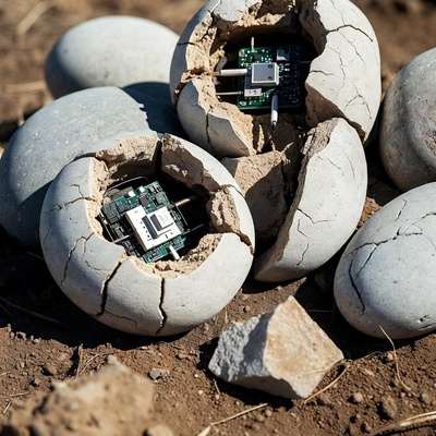 Details of the Discovery of a Spy Device Disguised as a Rock + Photo