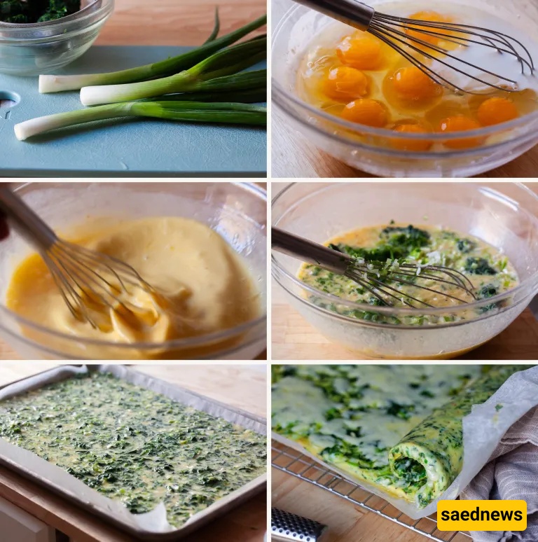 Spinach omelette