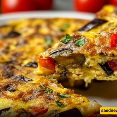 Mediterranean-Style Eggplant Omelette Recipe + Video