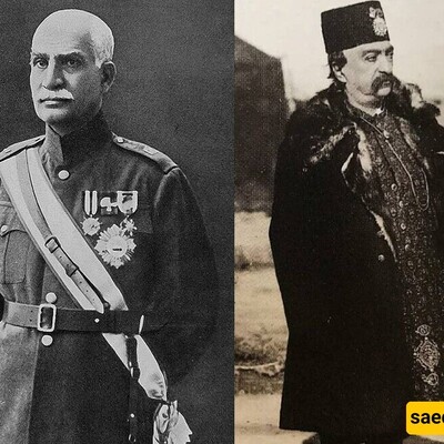 Today's Historical Frame / Two Remarkable Historical Moments Featuring Two Kings of Iran from the Qajar and Pahlavi Eras