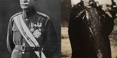 Today's Historical Frame / Two Remarkable Historical Moments Featuring Two Kings of Iran from the Qajar and Pahlavi Eras