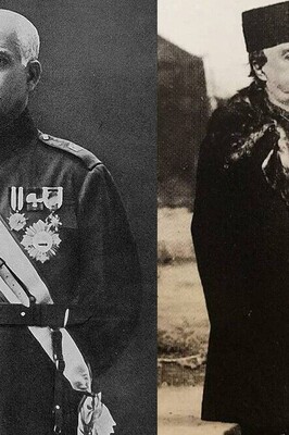 Today's Historical Frame / Two Remarkable Historical Moments Featuring Two Kings of Iran from the Qajar and Pahlavi Eras