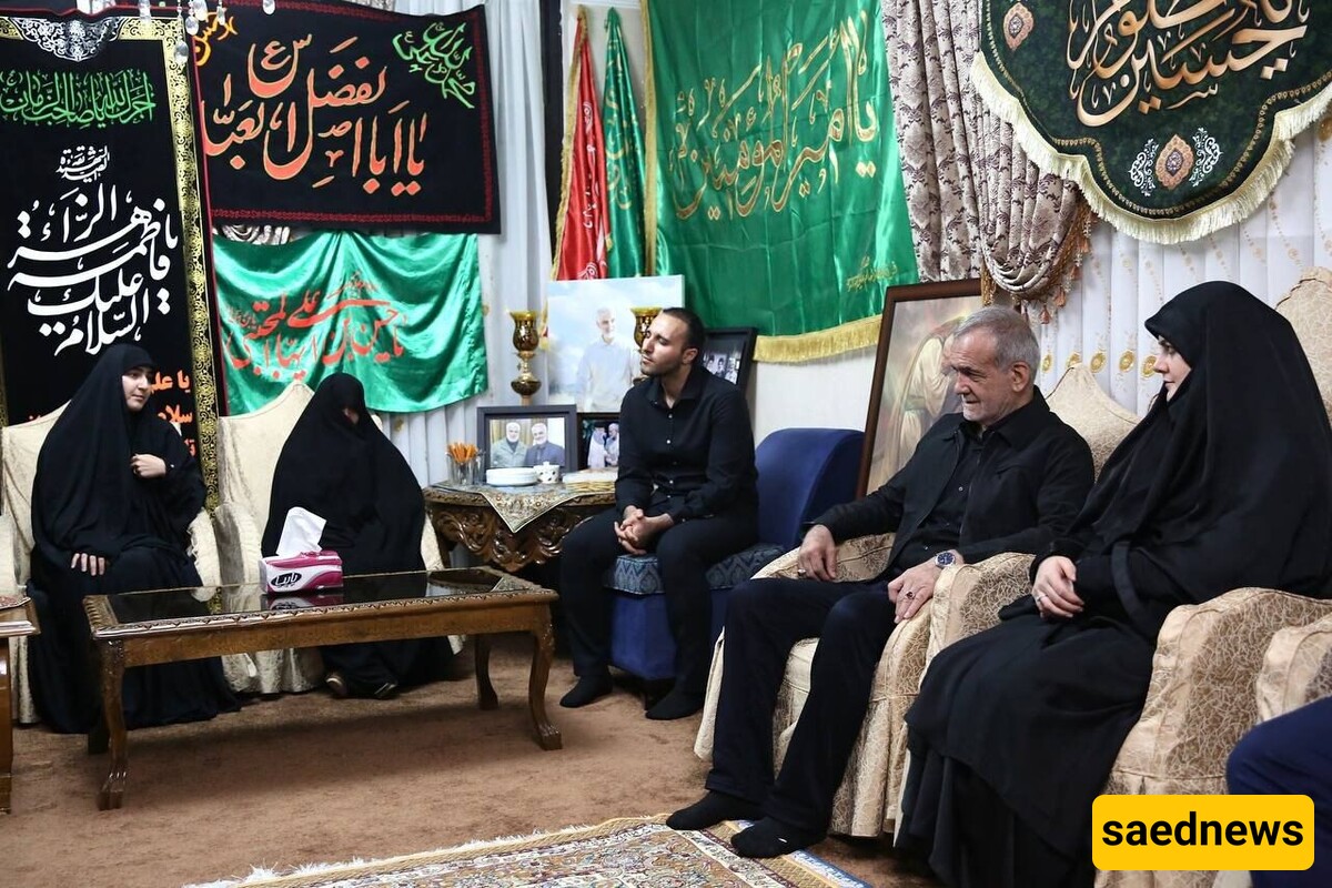 Pezeshkian praises Gen. Soleimani's legacy of unity in meeting with family