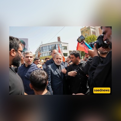 Top Iranian Diplomat Pays Tribute at Majestic Funeral for Fallen Commanders