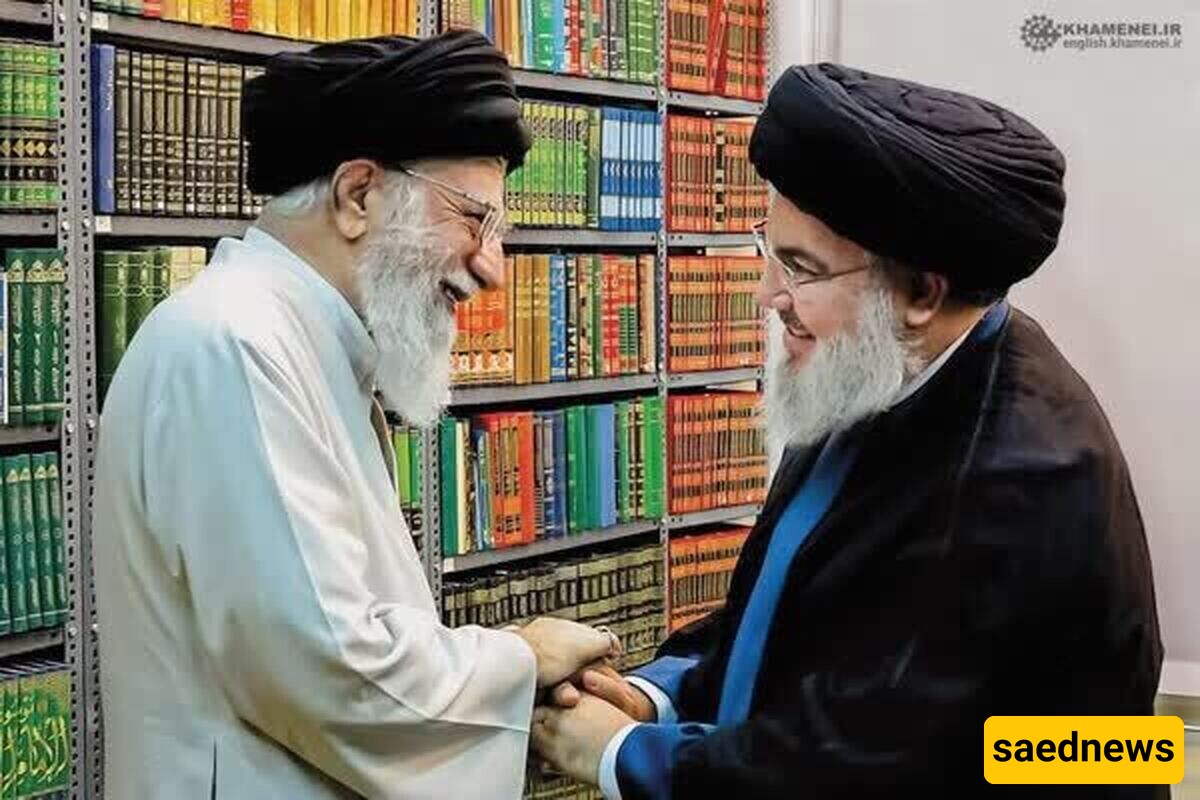 The Presence of the Wife and Children of Martyr Seyyed Hassan Nasrallah at the Commemoration Ceremony for the Martyrs of Service at Imam Khomeini (RA) Hosseiniyah +Photo