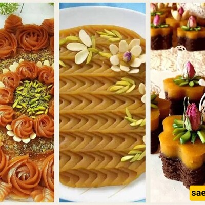 Attractive Ideas for Decorating Traditional Halva Using Simple Tools to Add Color and Charm to Your Party Table – Who Could Resist These!