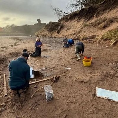 2,000-Year-Old Footprints Discovered During Dog Walk on Beach