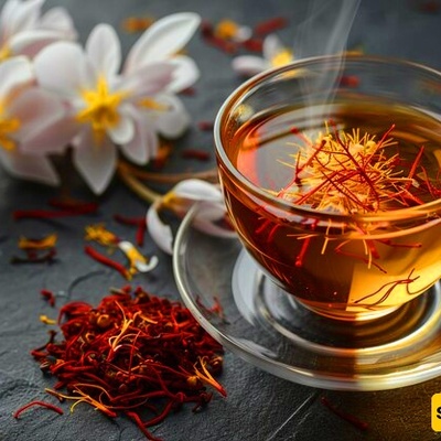 A great trick to make saffron more vibrant using ice