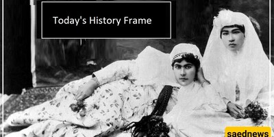 Today in History Frame / The Tall and Beautiful Granddaughter of Fath-Ali Shah Qajar in Paris / Why Is She Posing Like a Roman Aristocrat – Has She Forgotten She’s a Qajar?