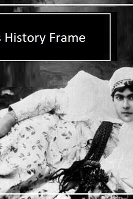 Today in History Frame / The Tall and Beautiful Granddaughter of Fath-Ali Shah Qajar in Paris / Why Is She Posing Like a Roman Aristocrat – Has She Forgotten She’s a Qajar?