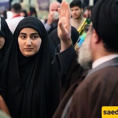 The Coffin of Zaynab Soleimani's Father-in-Law Next to the Coffin of Sayyed Hassan Nasrallah / The Neighbors of Two Friends in Heaven.